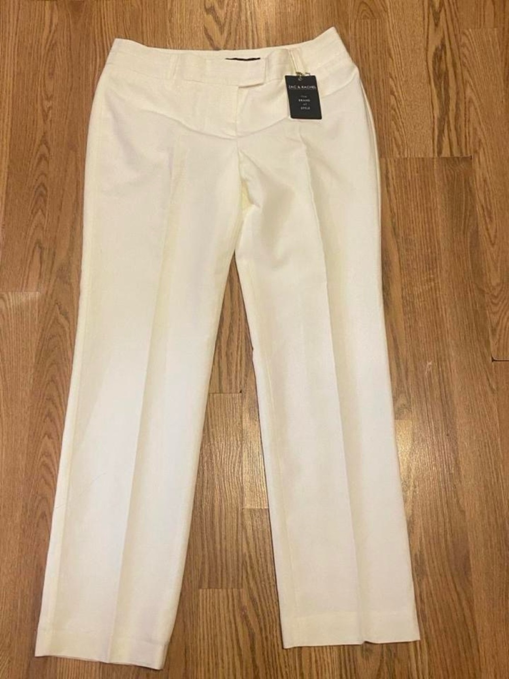 NWT Zac and Rachel Winter white Straight-Leg Pants